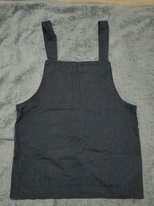 Dark Wash Denim Overall Dress
