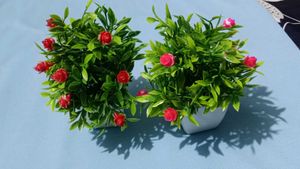 Mini Artificial Rose Potted Plants
