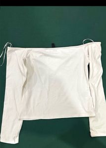 Chic White Off-Shoulder Top