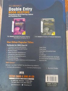 Double Entry Book Keeping