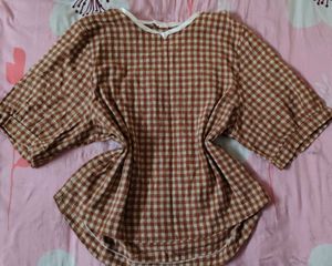 Yui Ghingham Japanese Top