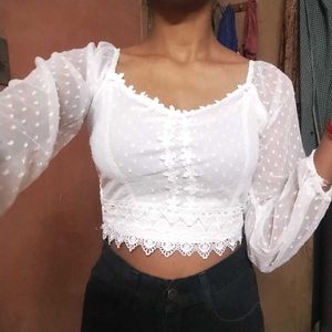 Lacy Crop Top