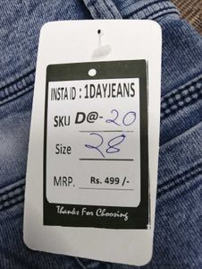 D@20 Size-28 Slim Jeans