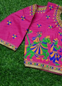 Pink Embroidered Blouse
