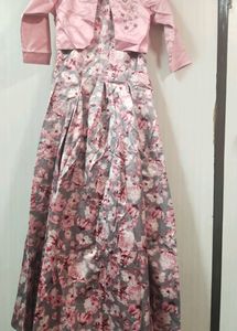 Sleeveless Gown With Jacket