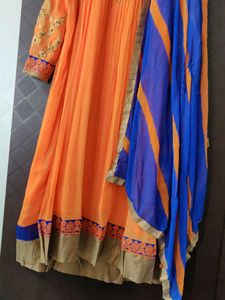 Orange Anarkali