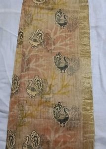 Peacock Print Saree