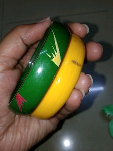 Yellow Green Kada Good Condition Bangles