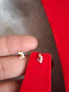 Stud Earrings Gold