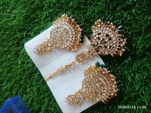 Artificial Earrings And Maangtika