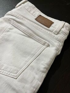 White Distress Jean