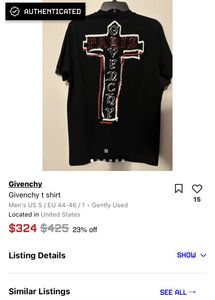 Givenchy Black Logo Tee