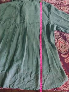 Casual Shirt with Pleats And Flared Sleeves