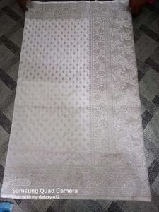Banarsi Special Silver Zari Saree Self