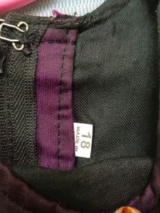 Fluffy Grape Color Frock