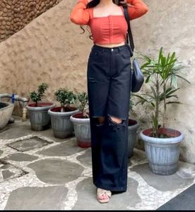 H&m Black Beggy Jeans