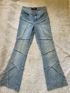 Y2K Patchwork Flare Jeans