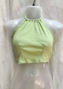 201611. Green Halter Top