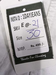 E@21 Size-30 Straight Jeans