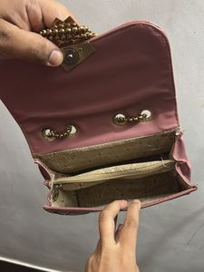 Pink Quilted Chain Bag