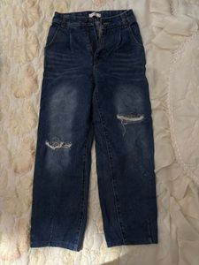 Ripped Knee Denim Jeans