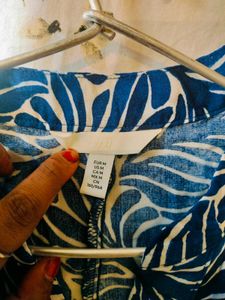 H&amp;M Blue Print Dress