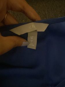H&amp;M Blue Long Sleeve Blouse
