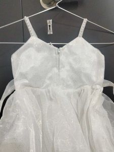White Sleeveless Frock