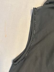 Sheer Black Sleeveless Vest