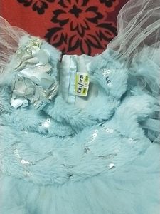 COMBO New Style Rose Pink And Sky Blue Frock
