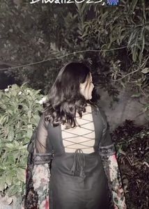 Flower Printed Back Design Suit