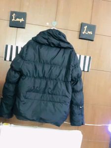 Puffer Jacket with High Collar