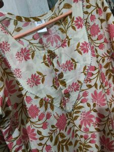 Floral Print Kurta