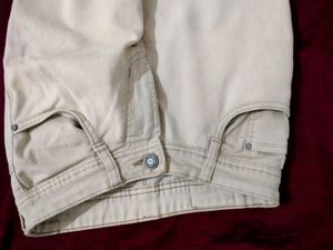 Women Off-White Zipper Detail jeans Pants