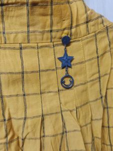 Yellow Plaid Skirt