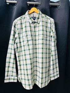 Peter England Men Super Slim Fit Checkered Shirt