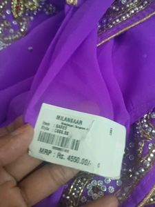 New With Tag Saree In Hand Work