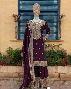 New/Unused Heavy Embroidered Sharara Set