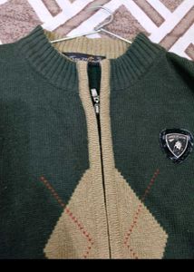 Stylish Green Knit Cardigan