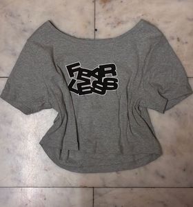 Fearless Gray Graphic T-Shirt