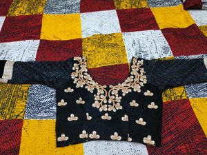 Black And Grey Double Shade Partywear Saree