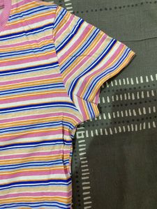 H&amp;M Striped Crop Top