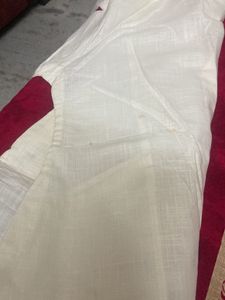 White Linen Button-Down Tunic