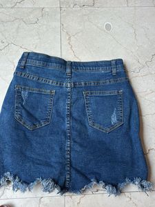 Denim Skort