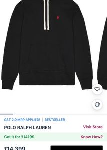 Authentic Ralph Lauren Black Hoodie