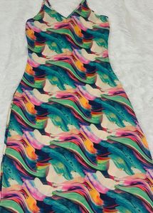 Abstract slip Dress