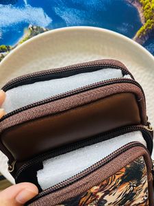 Brown Portrait Crossbody Bag