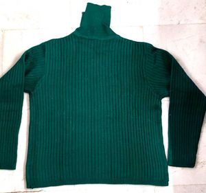 Sea Green Turtleneck Sweater