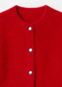 Red Cardigan Sweater