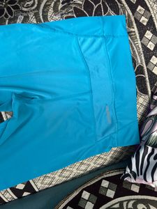 Blue Capri Leggings